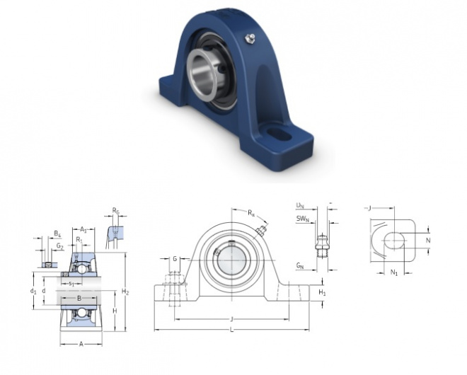 Ucp Series Pillow Block Bearings Ucp Series Pillow Block Bearings